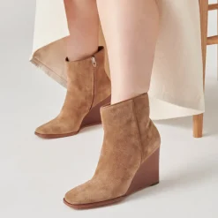 DOLCE VITA Boots & Booties*Susann Wide Booties Chestnut Suede