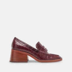 DOLCE VITA Flats & Loafers*Talie Loafers Cabernet Embossed Leather