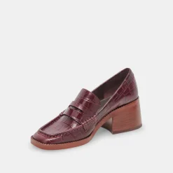 DOLCE VITA Flats & Loafers*Talie Loafers Cabernet Embossed Leather