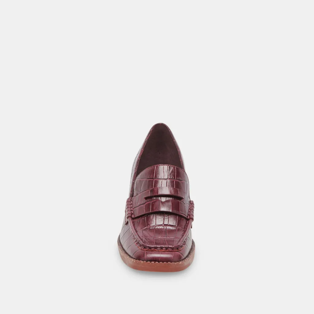 DOLCE VITA Flats & Loafers*Talie Loafers Cabernet Embossed Leather