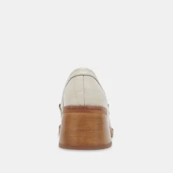 DOLCE VITA Flats & Loafers*Talie Loafers Ivory Embossed Leather