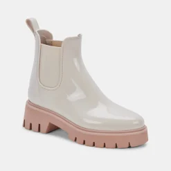 DOLCE VITA Boots & Booties*Thundr H2O Boots Ivory Patent Stella