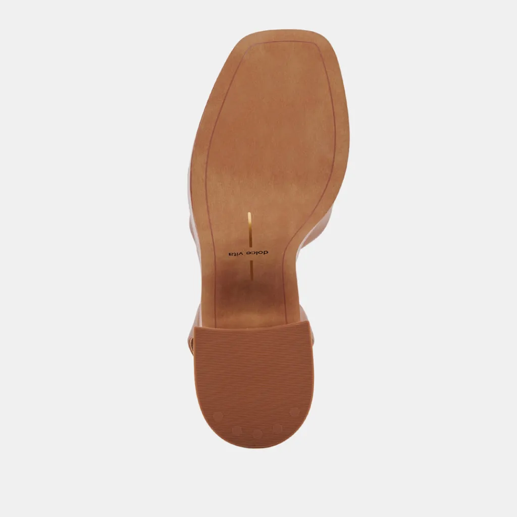 DOLCE VITA Wedges*Wessi Heels Caramel Leather