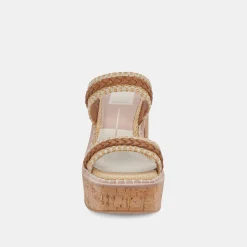 DOLCE VITA Sandals*Whim Heels Honey Raffia