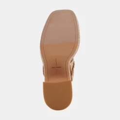 DOLCE VITA Sandals*Whim Heels Honey Raffia