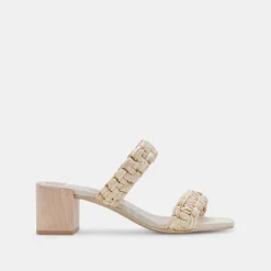 DOLCE VITA Heels*Zeno Sandals Lt Natural Raffia