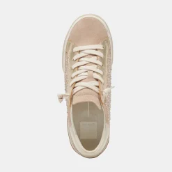 DOLCE VITA Sneakers*Zina Crystal Sneakers Gold Suede