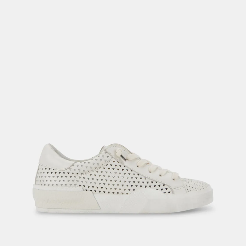 DOLCE VITA Sneakers*Zina Perforated Sneakers White Perforated Leather