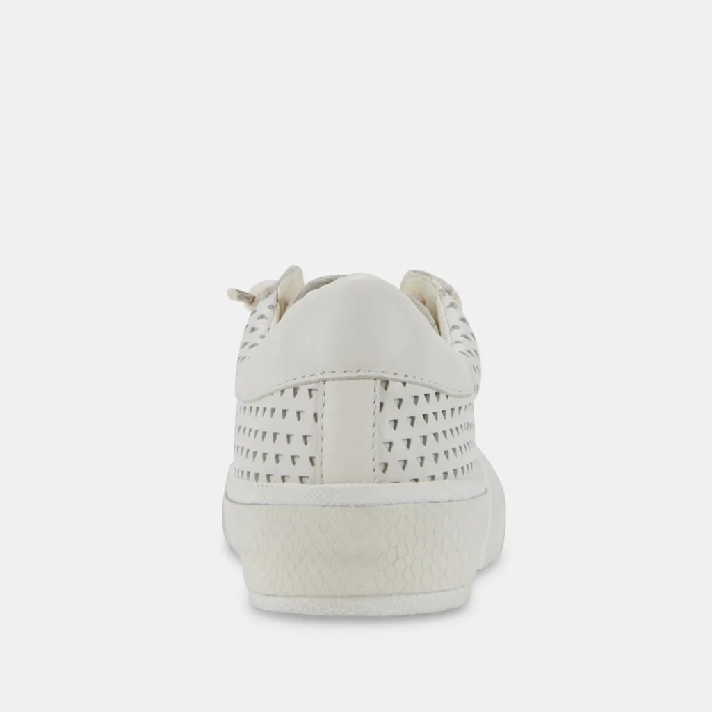 DOLCE VITA Sneakers*Zina Perforated Sneakers White Perforated Leather