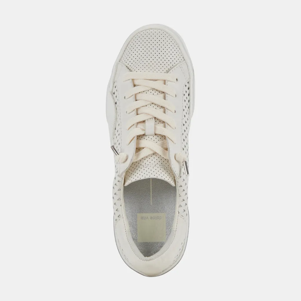 DOLCE VITA Sneakers*Zina Perforated Sneakers White Perforated Leather