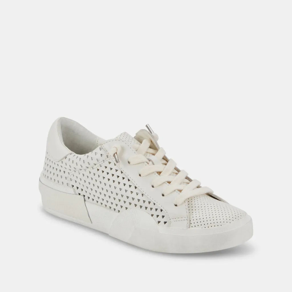 DOLCE VITA Sneakers*Zina Perforated Sneakers White Perforated Leather