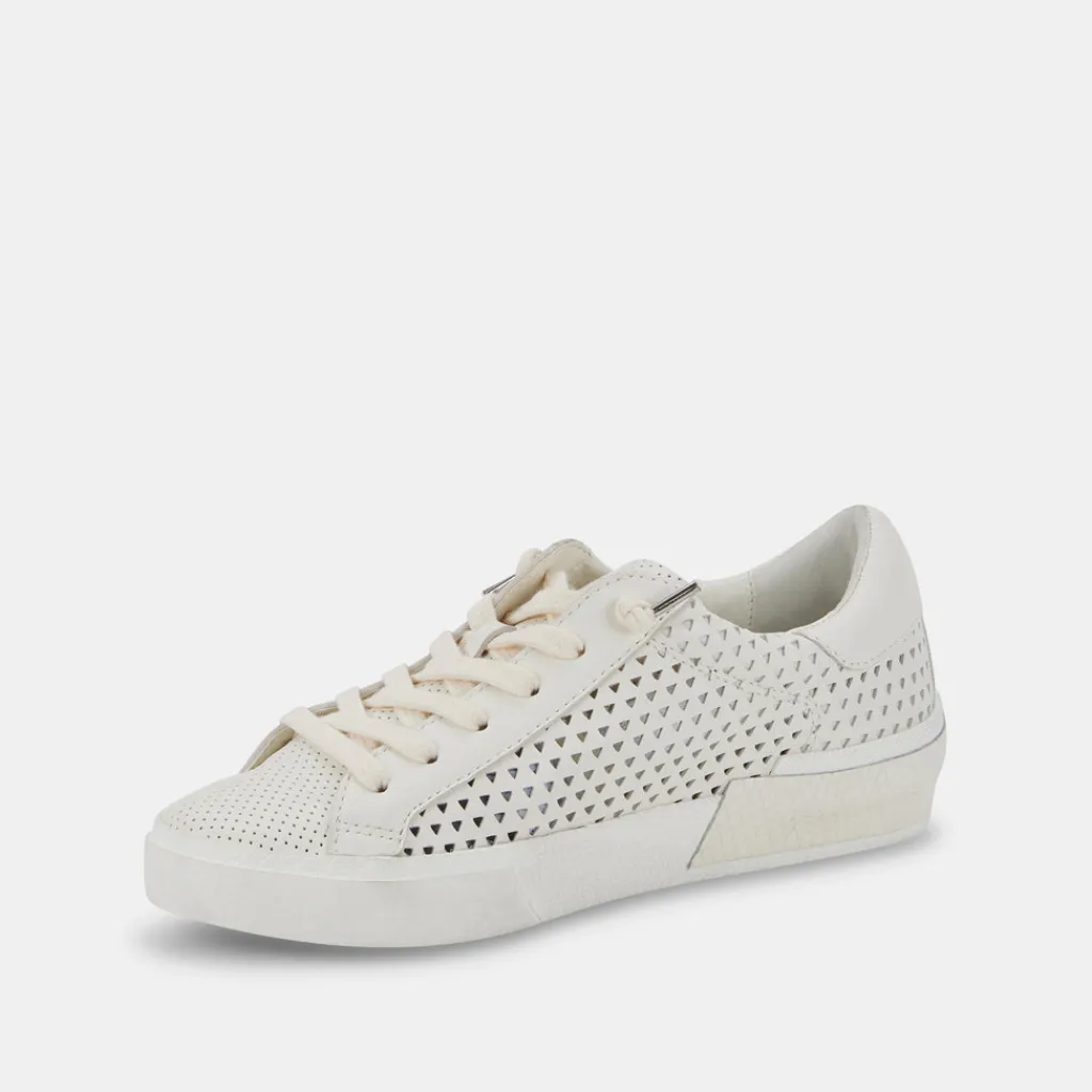 DOLCE VITA Sneakers*Zina Perforated Sneakers White Perforated Leather
