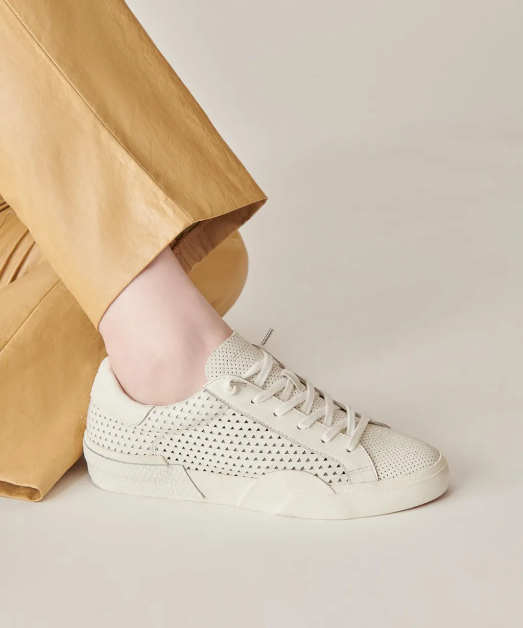 DOLCE VITA Sneakers*Zina Perforated Sneakers White Perforated Leather