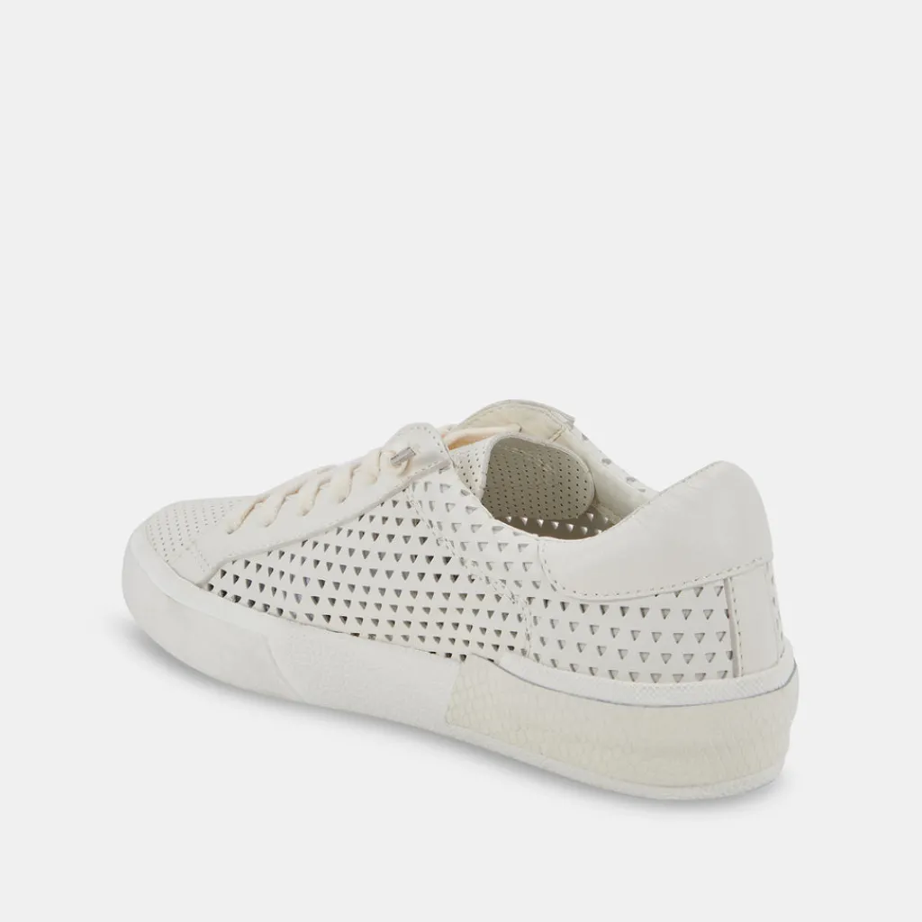 DOLCE VITA Sneakers*Zina Perforated Sneakers White Perforated Leather