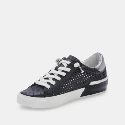 DOLCE VITA Sneakers*Zina Perforated Sneakers Black Perforated Leather