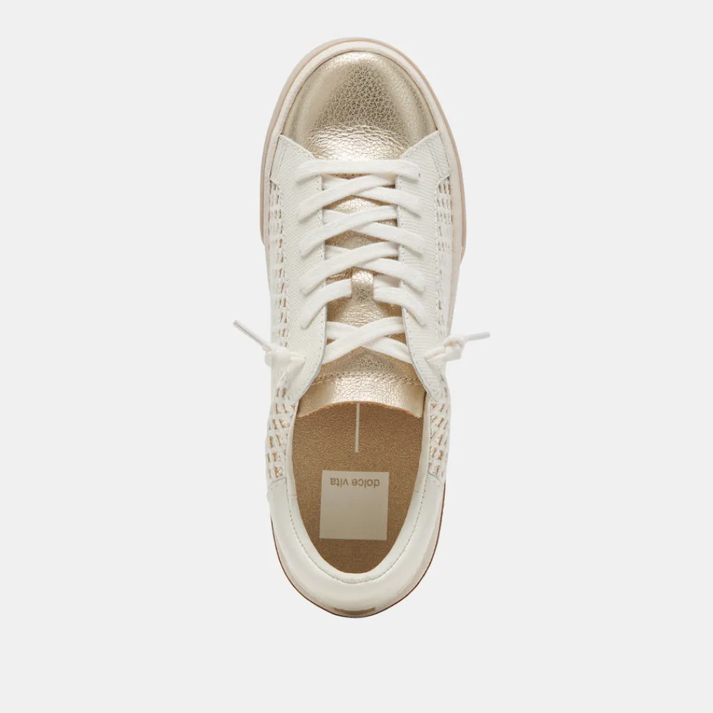 DOLCE VITA Sneakers*Zina Sneakers Bone Gold Woven