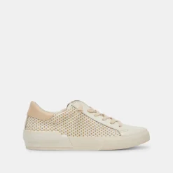 DOLCE VITA Sneakers*Zina Sneakers Tan Cream Raffia