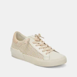 DOLCE VITA Sneakers*Zina Sneakers Tan Cream Raffia