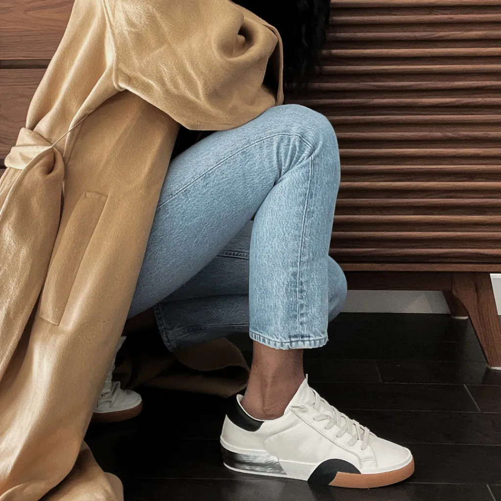 DOLCE VITA Sneakers*Zina Sneakers White Black Leather
