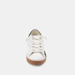 DOLCE VITA Sneakers*Zina Wide Sneakers White Black Leather