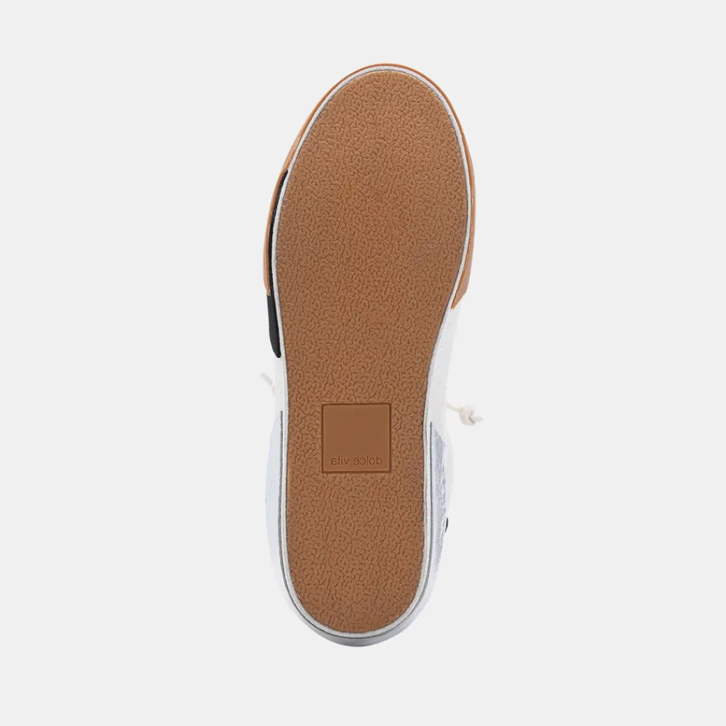DOLCE VITA Sneakers*Zina Wide Sneakers White Black Leather