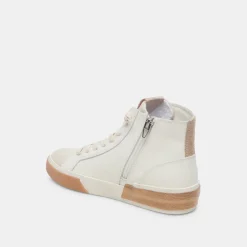 DOLCE VITA Sneakers*Zohara Sneakers White Tan Leather